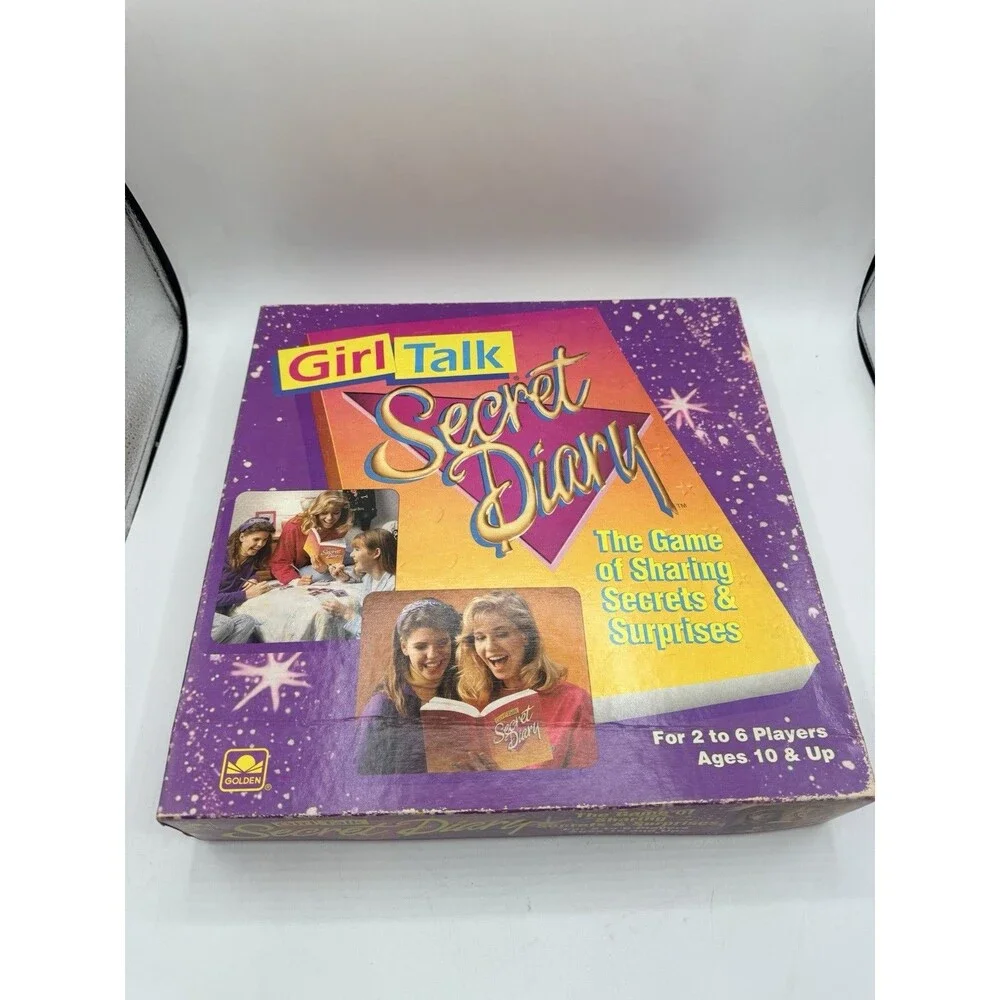 1991 Girl Talk Secret Diary Game Golden 5058 Secrets & Surprises : Read